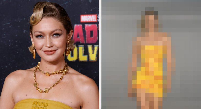 Gigi Hadid Tape Dress Goes Viral