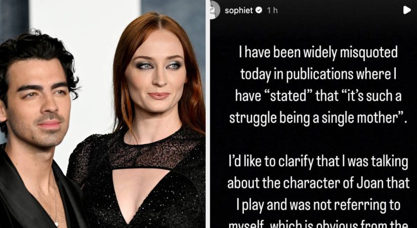 Sophie Turner Calls Out Press Over Single Mom Comments