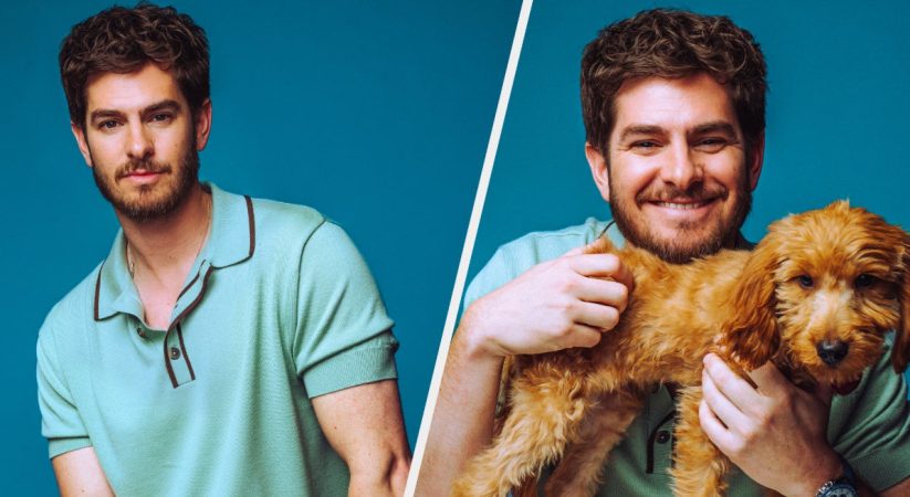 Andrew Garfield Meets Puppies In Sweet Interview Moment