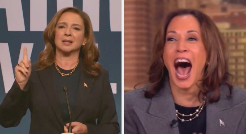 Kamala Harris Reacts To Maya Rudolph’s SNL Impression