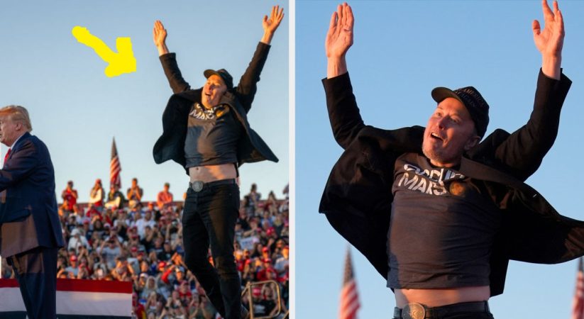 Elon Musk Jumping At Trump’s Rally Is Going Viral